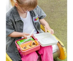 Monbento Caja Almuerzo Snacky Rosa Birds