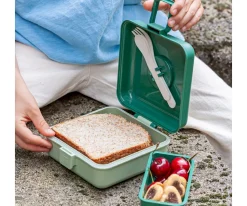 Monbento Caja Almuerzo Snacky Verde Forest