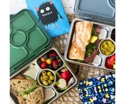 Yumbox Caja Almuerzo Pret Acero Paris Blue 4 Compartimentos