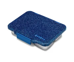 Yumbox Caja Almuerzo Pret Acero Glitter Azul 4 Compartimentos