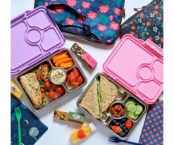 Yumbox Caja Almuerzo Pret Acero Verde 4 Compartimentos