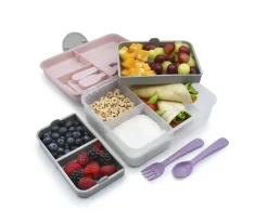 Melii Caja Bento 2 Niveles Pink Purple Grey
