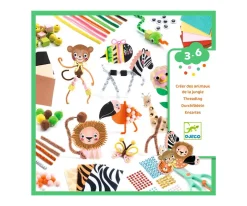 Niños Djeco Caja Creativa Crea Animales de la Jungla