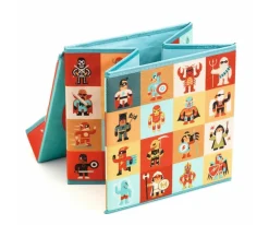 Niños Djeco Caja de Almacenamiento Con Asiento Estrellas