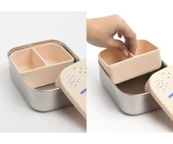 The Cotton Cloud Caja de Almuerzo Acero con Separador Extraíble Confetti^ Cajas De Almuerzo