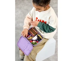 Lassig Caja de Almuerzo Compartimentos Bento Heart Lilac^ Cajas De Almuerzo