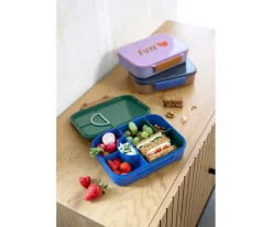 Lassig Caja de Almuerzo Compartimentos Bento Smile Navy Blue