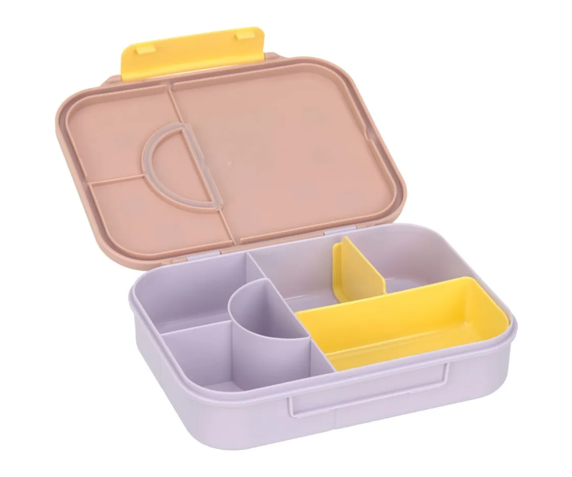 Lassig Caja de Almuerzo Compartimentos Bento Pattern Party Rose/Lilac^ Fiambreras Infantiles