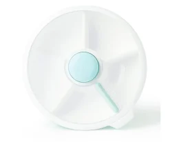 GöBe Caja de Almuerzo Grande Snack Spinner Slide con Hoja Pegatinas Macaron Blue^ Cajas De Almuerzo