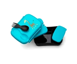 Carl Oscar Caja de Almuerzo N'ice Box Kids Jirafa Turquoise