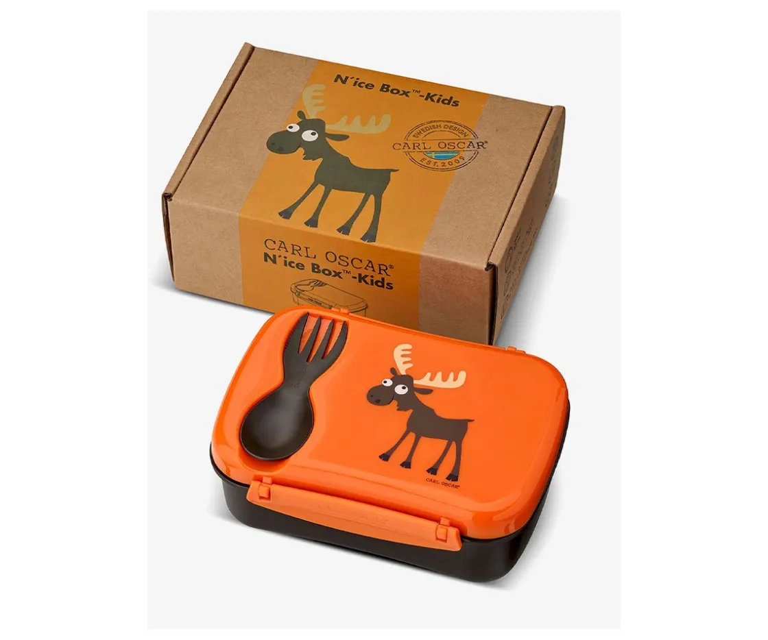 Carl Oscar Caja de Almuerzo N'ice Box Kids Reno Naranja