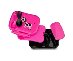 Carl Oscar Caja de Almuerzo N'ice Box Kids Vaca Purple