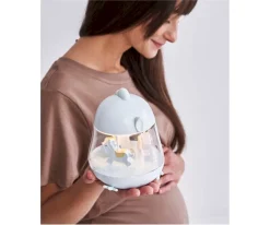 Rabbit & Friends Caja de Música Carrusel con Lámpara Chicklet Azul^ Iluminación