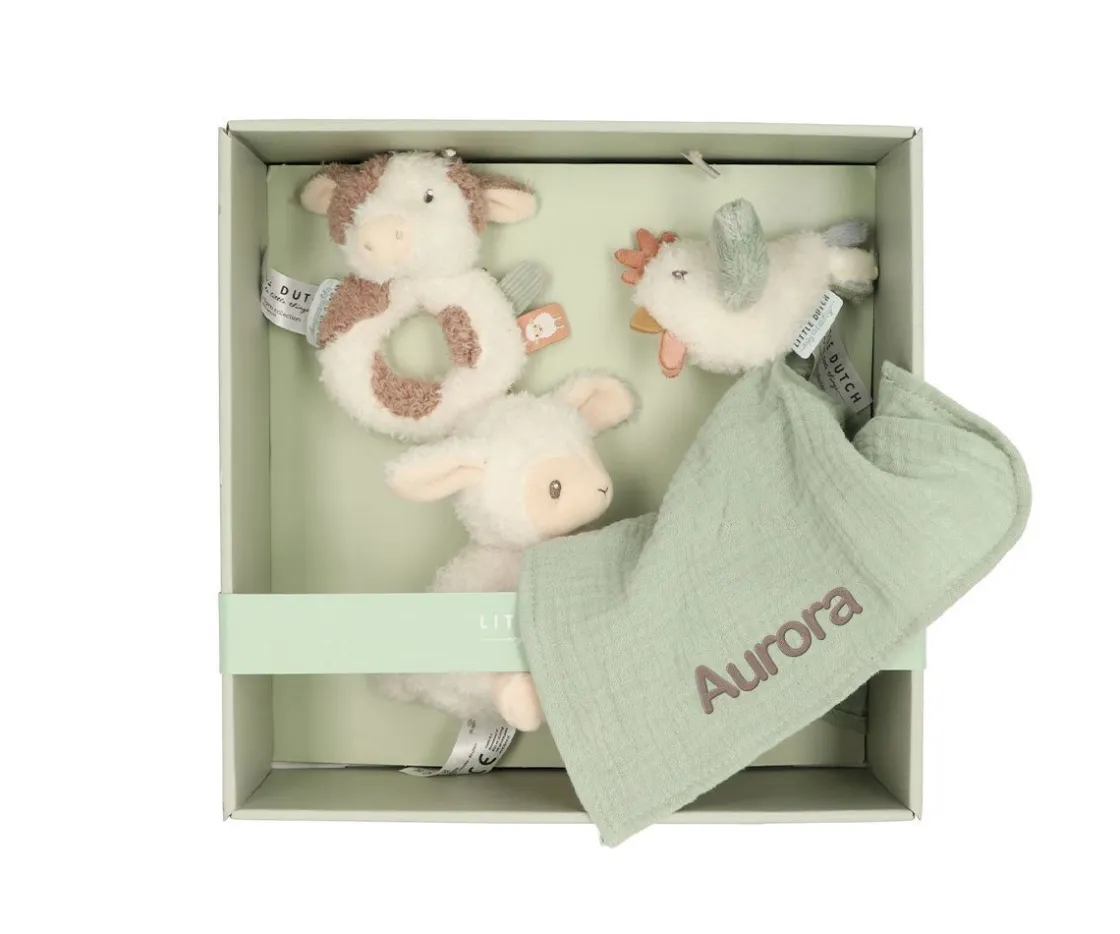 Little Dutch Caja Regalo Little Farm Personalizable^Niños Juguetes Para Recién Nacidos