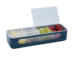 Melii Caja Snackle 4 Compartimentos Blue Luxe
