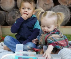 Melii Caja Snackle Box de 3 Compartimentos^ Cajas De Almuerzo