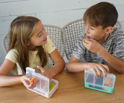 Melii Caja Snackle Box de 3 Compartimentos^ Cajas De Almuerzo