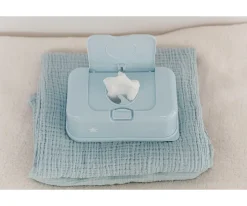 Funkybox Caja Toallitas Azul Pastel^Niños Porta Toallitas