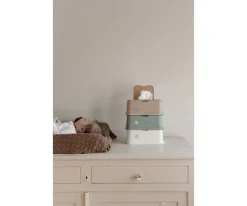 Funkybox Caja Toallitas Crema Pájaro^Niños Porta Toallitas