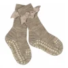 GoBabyGo Calcetines Suela Antideslizante Lana Merino Light Brown Melange^ Calcetines Suela Bebé