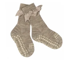 GoBabyGo Calcetines Suela Antideslizante Lana Merino Light Brown Melange^ Calcetines Suela Bebé