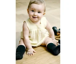 GoBabyGo Calcetines Suela Antideslizante Algodón Negro