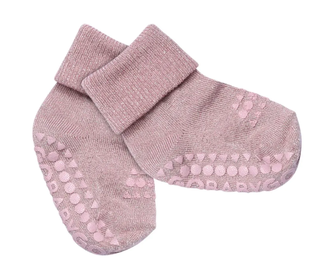 GoBabyGo Calcetines Suela Antideslizante Bambú Glitter Lavanda