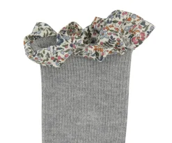 GoBabyGo Calcetines Suela Antideslizante Bambú Liberty Grey Melange^ Gateo