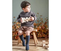 GoBabyGo Calcetines Suela Antideslizante Bambú Dark Grey Melange