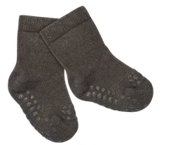 GoBabyGo Calcetines Suela Antideslizante Terry Algodón Orgánico Chocolate