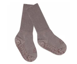 GoBabyGo Calcetines Suela Antideslizante Lana Merino Dark Purple Dove