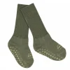 GoBabyGo Calcetines Suela Antideslizante Lana Merino Olivine