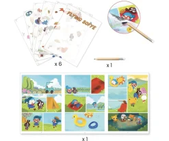 Niños Djeco Calcomanía Comic Flying Sofye