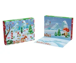 Niños Plus Plus Calendario de Adviento Santa's World 600 Piezas