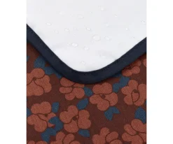 Nobodinoz Cambiador de Viaje Impermeable Hyde Park Maroon Poppies^Niños Cambiadores Para Bebés