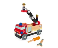 Niños Janod Camión de Bomberos Brico Kids