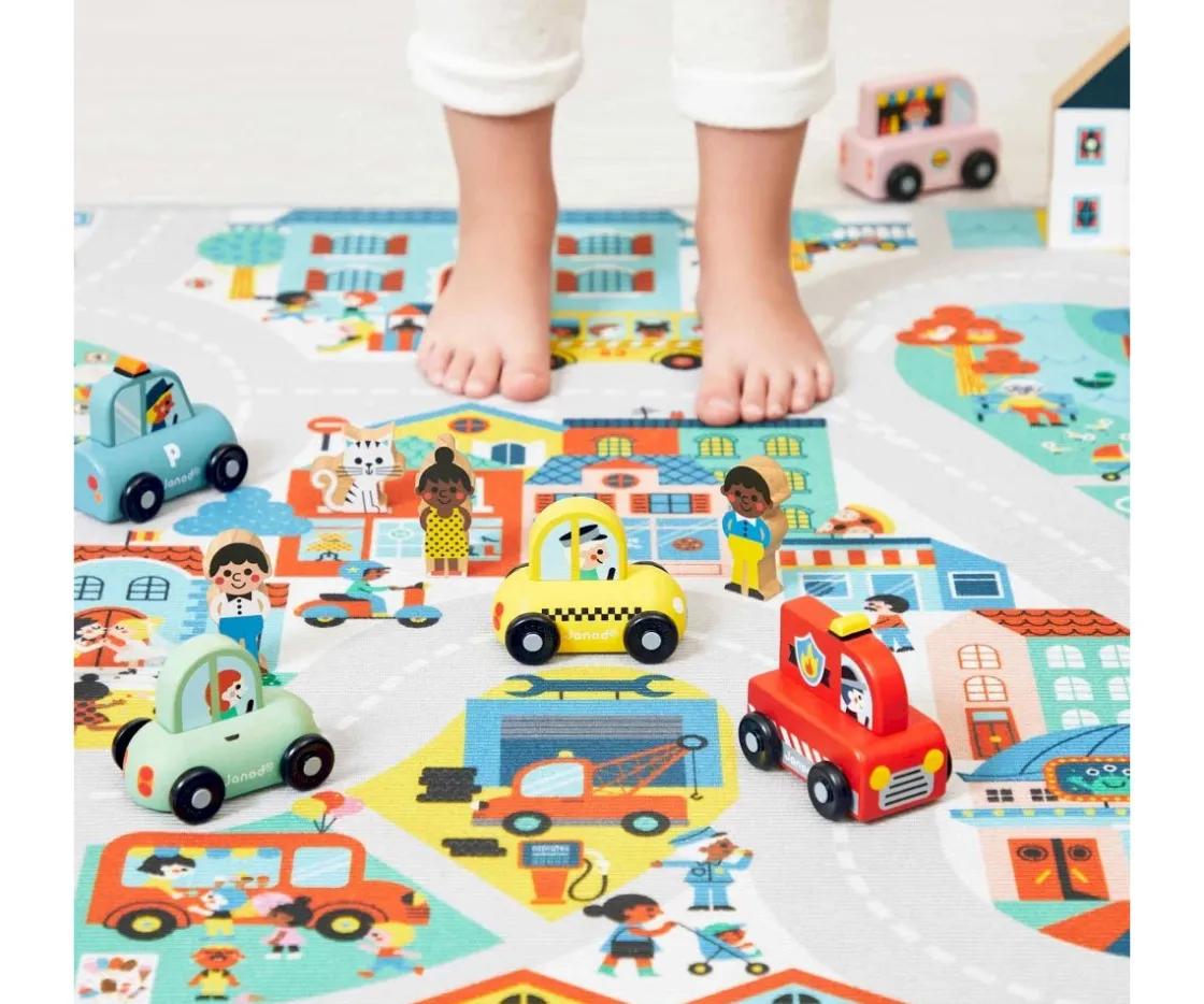 Niños Janod Camión de Bomberos de Ciudad Cross Roads