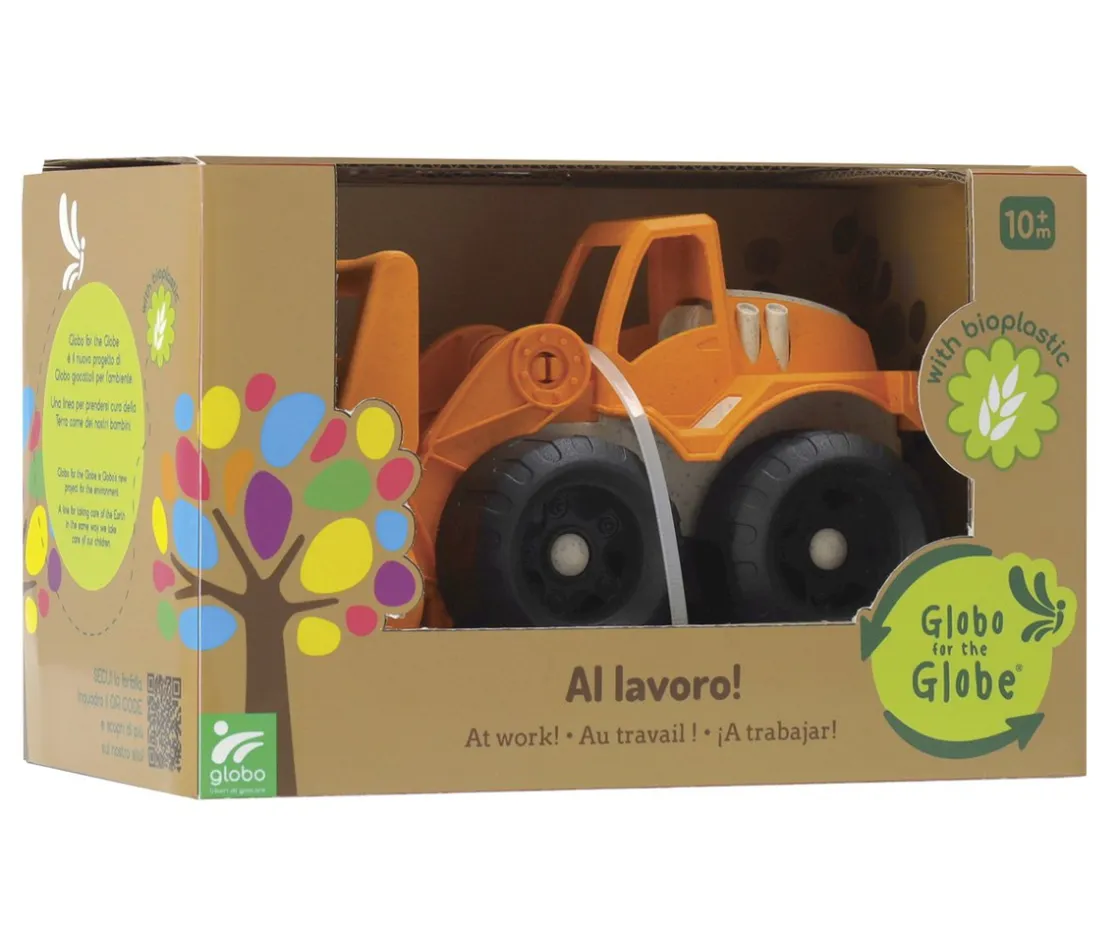 Niños Globo for the Globe Camión Excavadora Bioplástico Lavoro