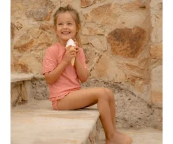 Little Dutch Camiseta Protección Solar Sunny Flowers carmín^ Camisetas Protección Solar