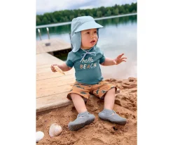 Lassig Camiseta Protección Solar Manga Corta Hello Beach Blue^ Camisetas Protección Solar