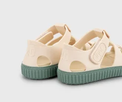 Igor Cangrejeras Infantil Nico Marfil Verde^ Calzado Infantil