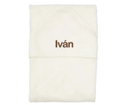 Niños Timboo Capa / Toalla de Baño Grande Daisy White Personalizable