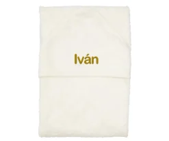 Niños Timboo Capa / Toalla de Baño Grande Daisy White Personalizable
