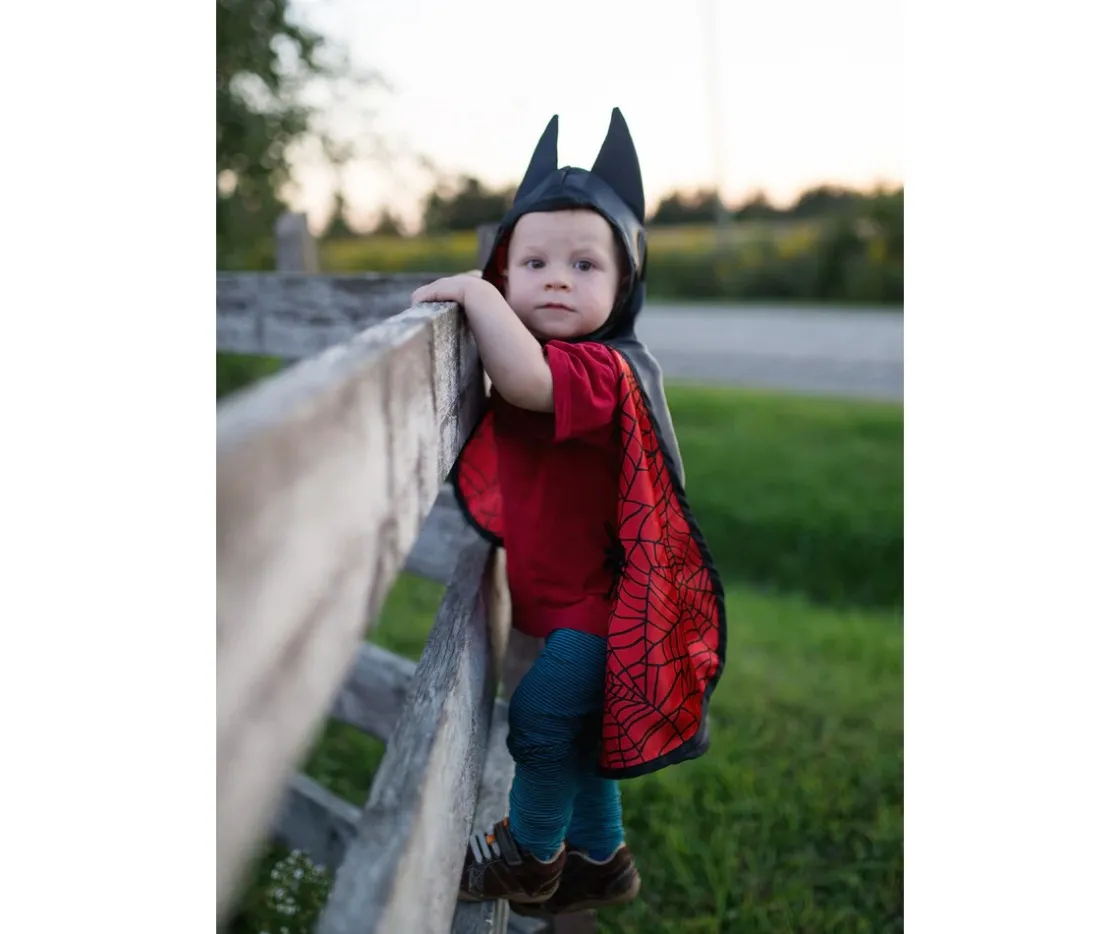 Great Pretenders Capa Reversible Murciélago-Araña^Niños Disfraces Para Niños