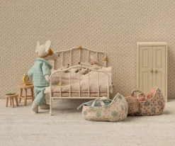 Maileg Capazo Ratón Bebé Azul^Niños Casa De Muñecas De Madera