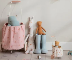 Niños Maileg Carrito Cesta Multi Dots Mini