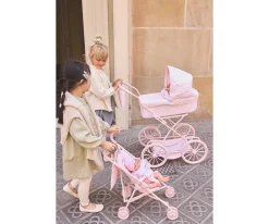 Monnëka Carrito para Muñecas Vichy Personalizable^Niños Carritos Muñecas