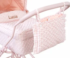 Monnëka Carrito para Muñecas Vichy Personalizable^Niños Carritos Muñecas