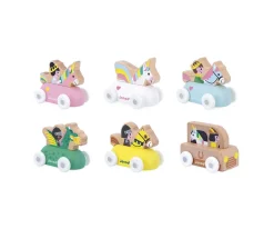 Niños Janod Carruaje de Madera Caballero Reino Encantado Cross Roads Amarillo