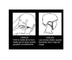 Niños Micro Casco Cohete Talla M